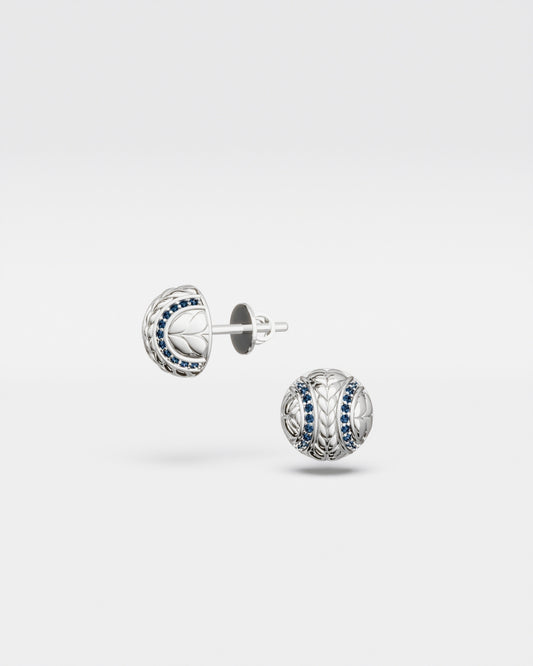 Tennis Ball Stud Earrings mini Hard court