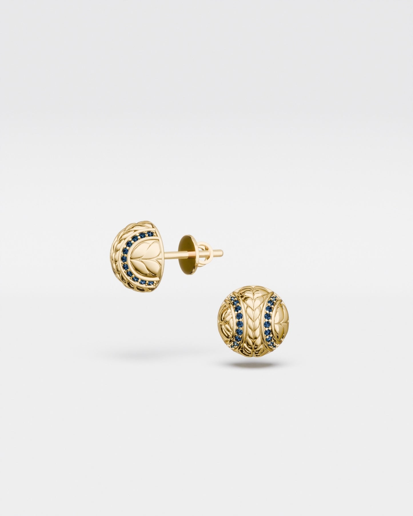 Tennis Ball Stud Earrings mini Hard court