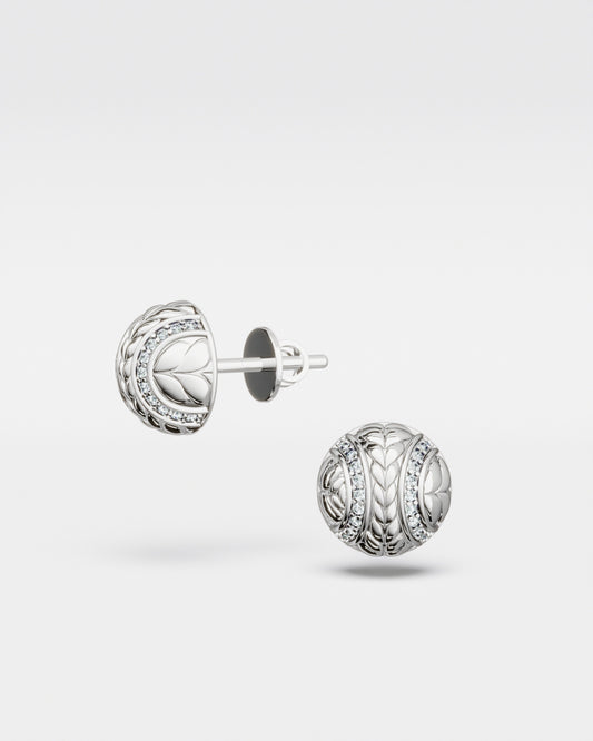 Boucles d'oreilles Mimosa en or