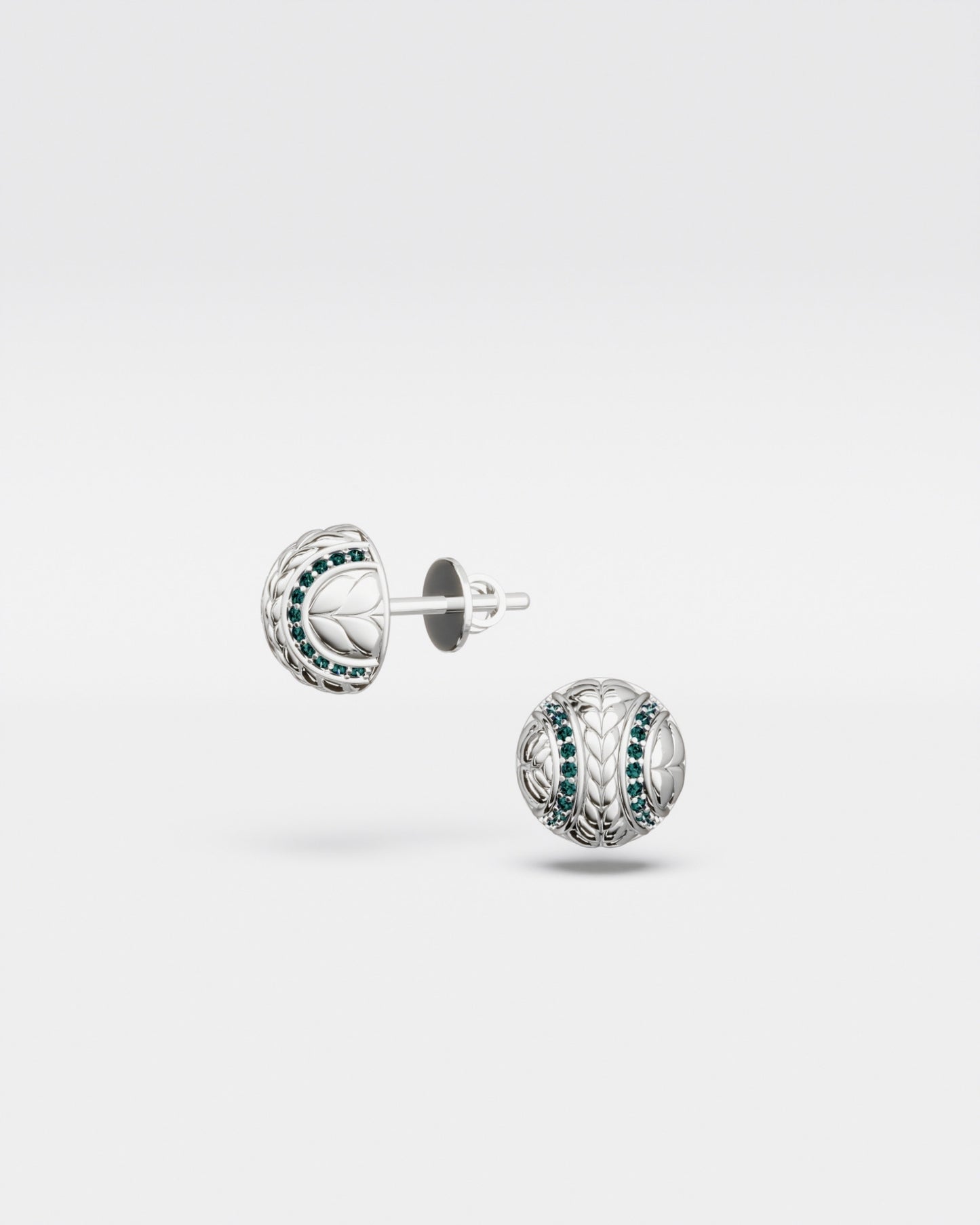 Tennis Ball Stud Earrings mini Grass court
