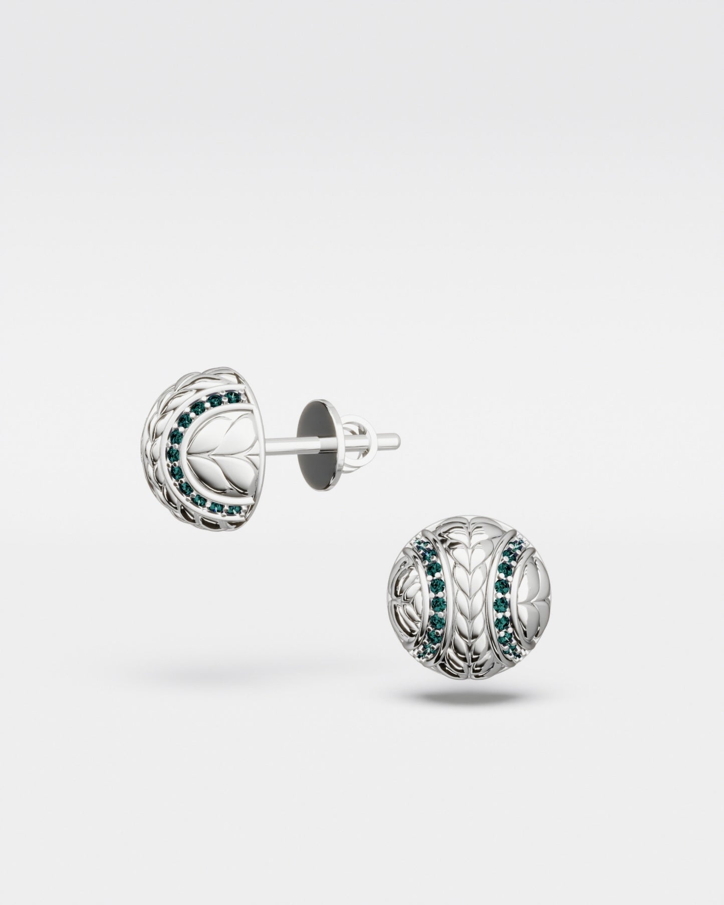 Tennis Ball Stud Earrings mini Grass court