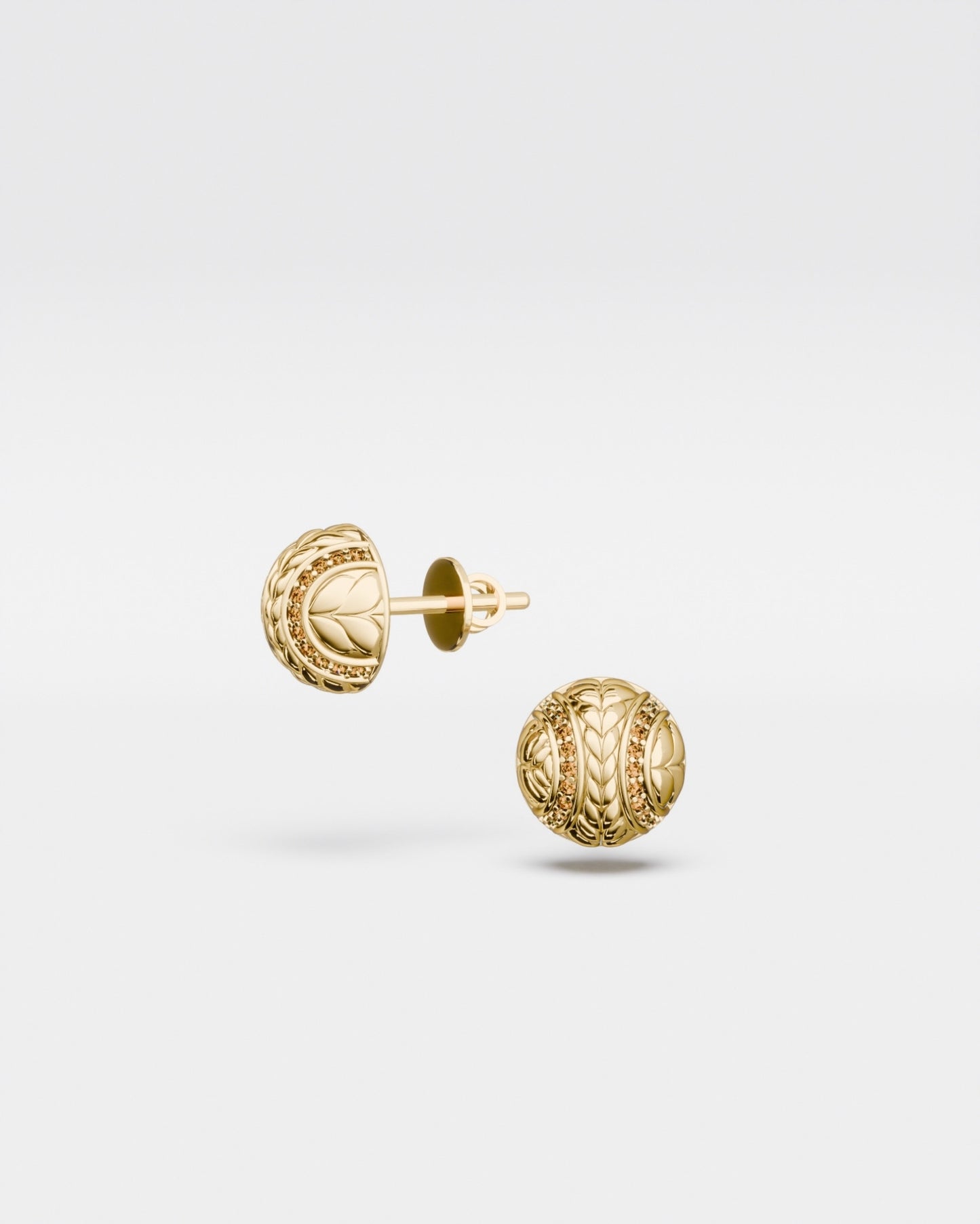 Boucles d'oreilles Mimosa en or