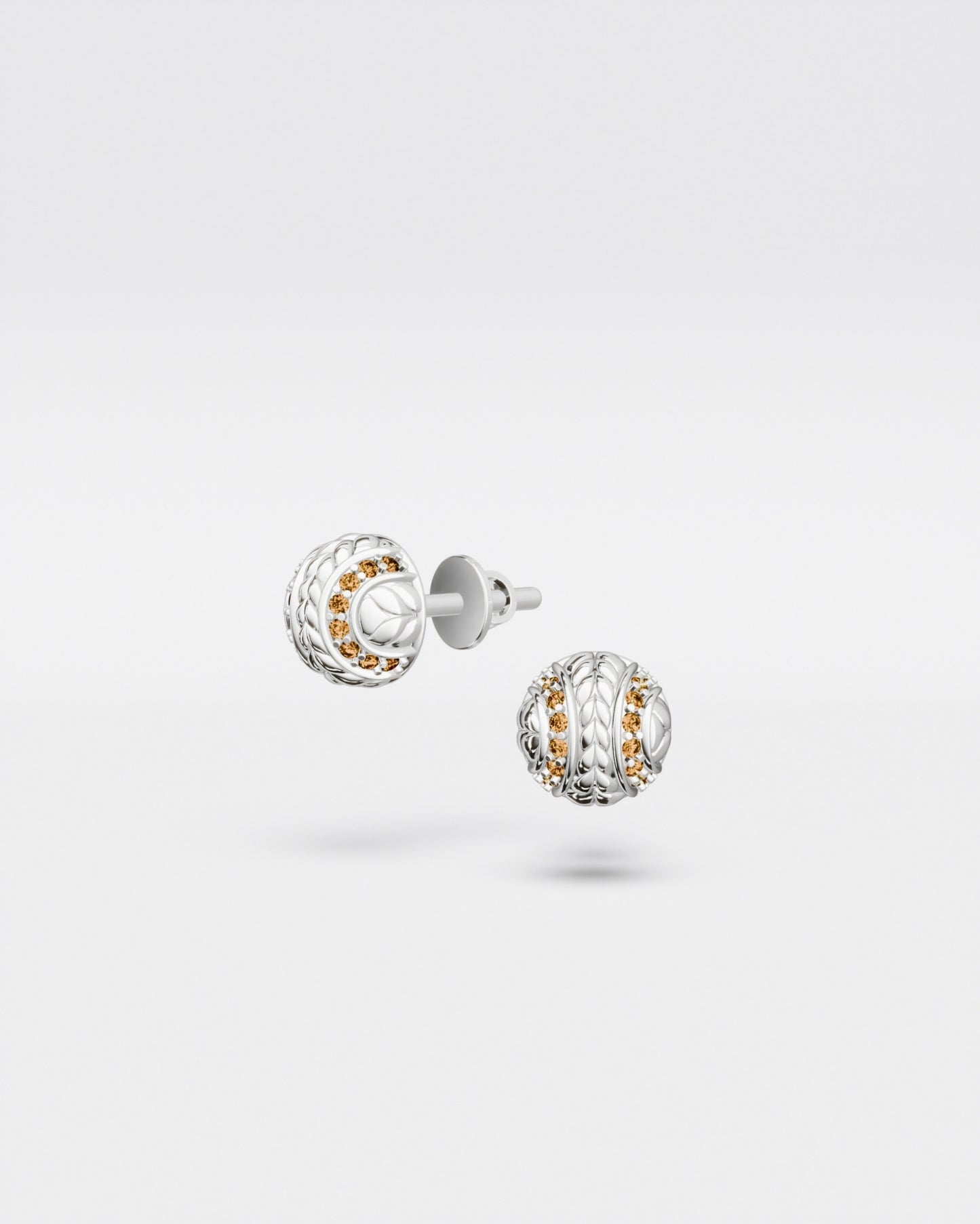 Boucles d'oreilles puces « Tennis Ball » Clay court mini