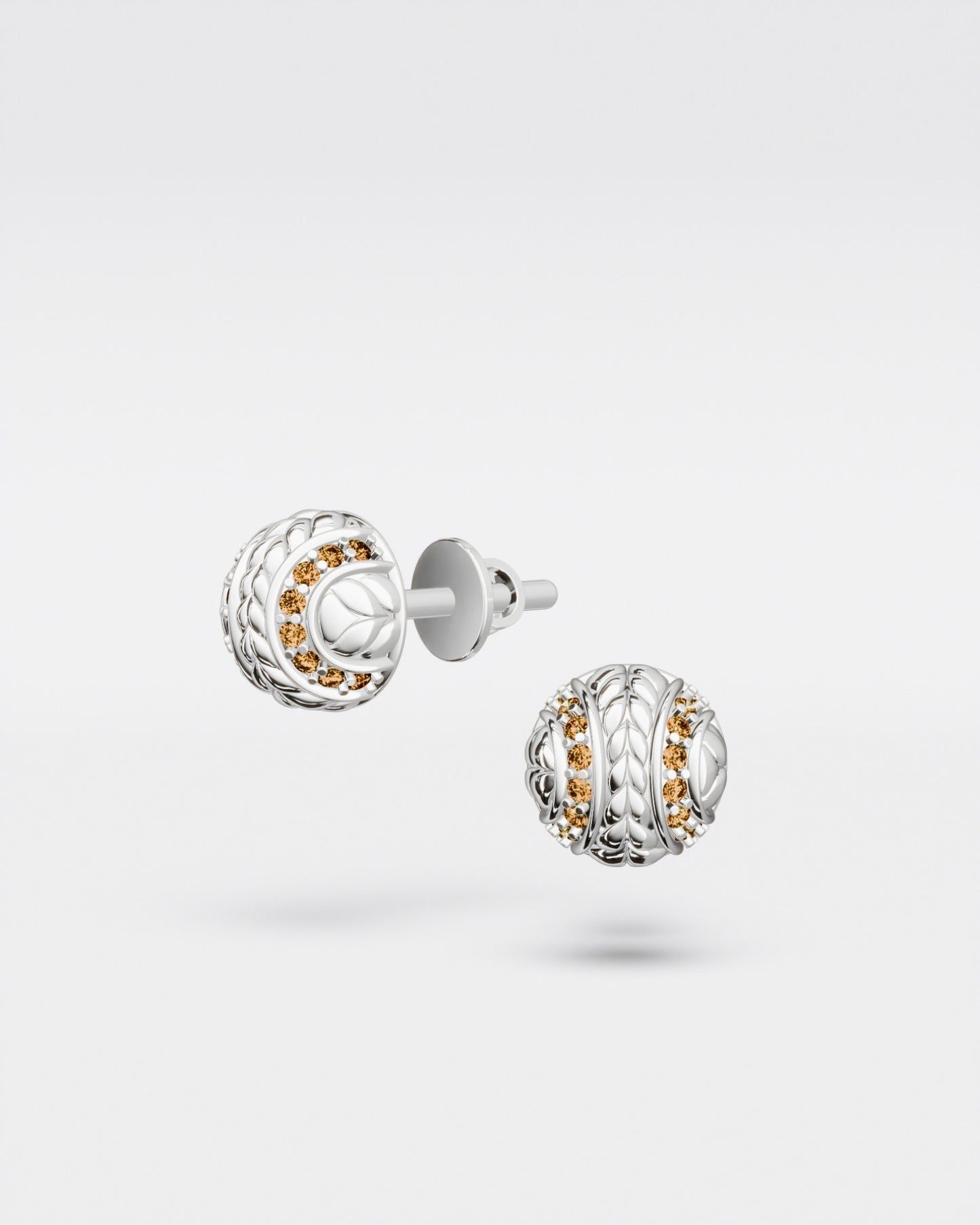 Boucles d'oreilles puces « Tennis Ball » Clay court mini