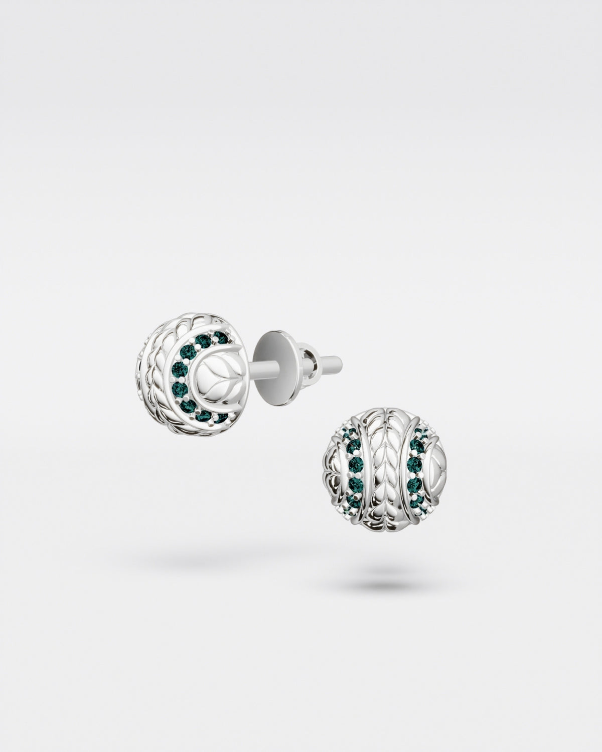 Tennis Ball Stud Earrings mini · Grass court