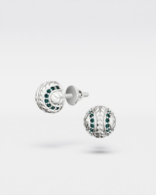 Tennis Ball Stud Earrings mini · Grass court