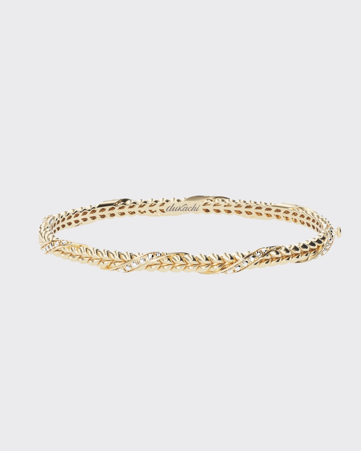 Gold Bracelet Spikelet  with diamonds