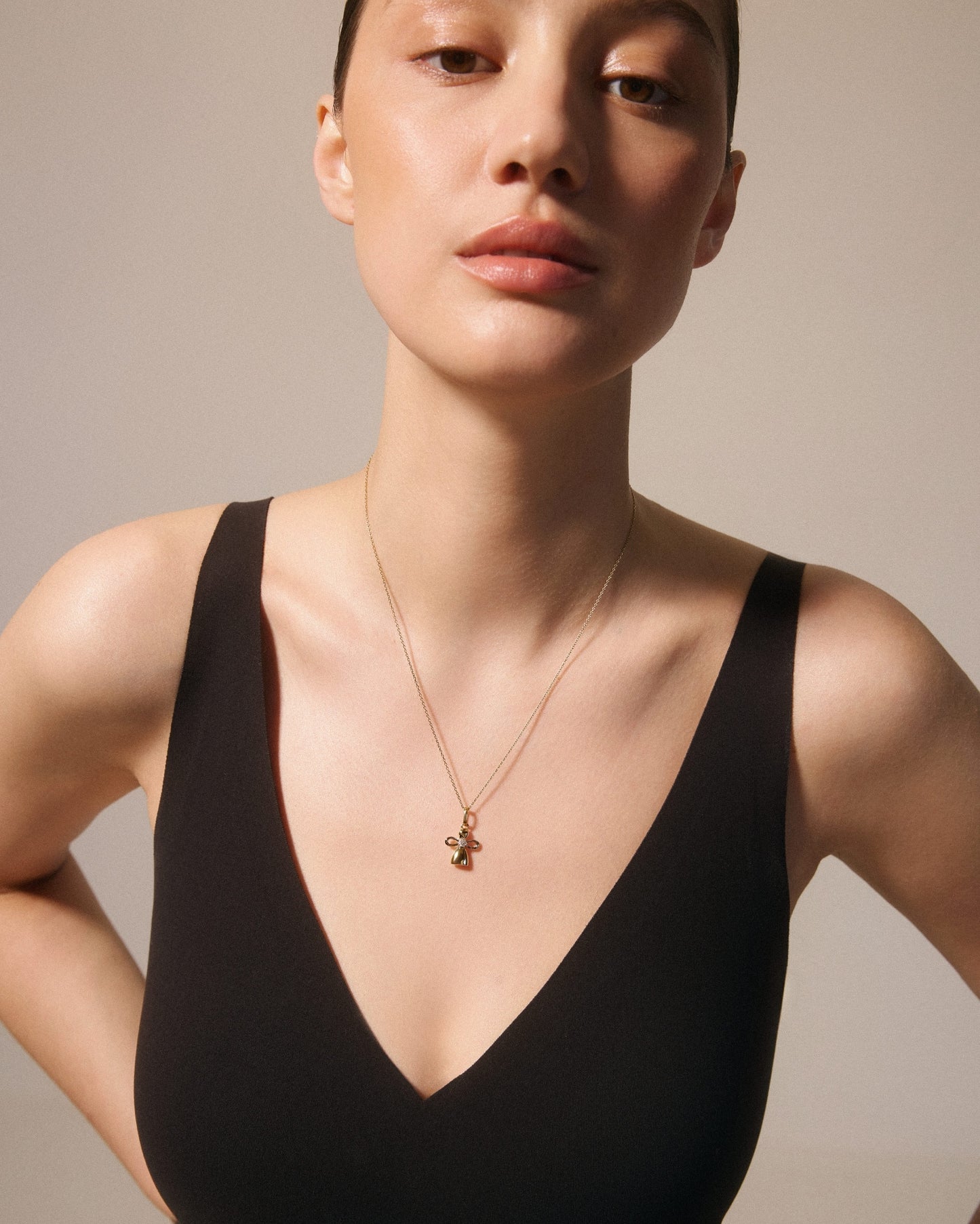 Angel Doll Pendant with diamonds