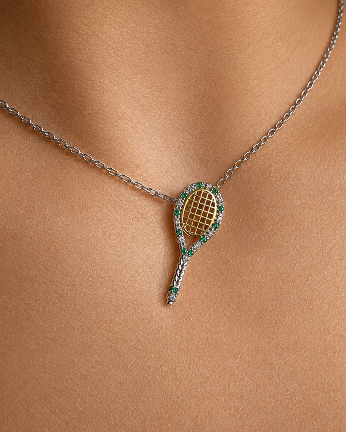 Tennis Pendant · Grass Court