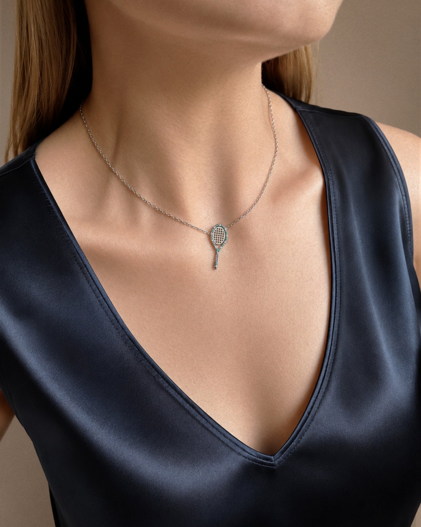Tennis Pendant · Grass Court