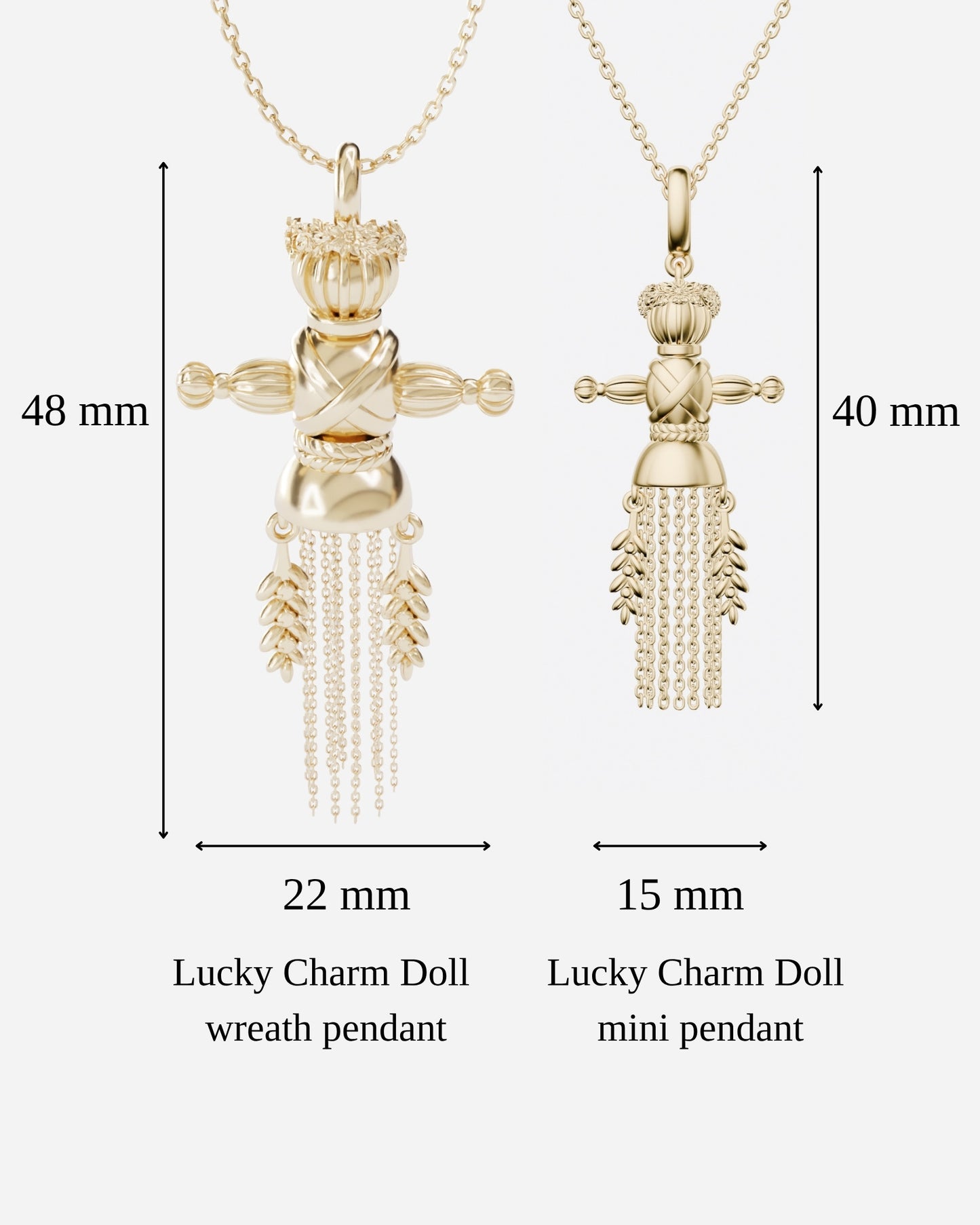 Mini pendentif Poupée porte-bonheur