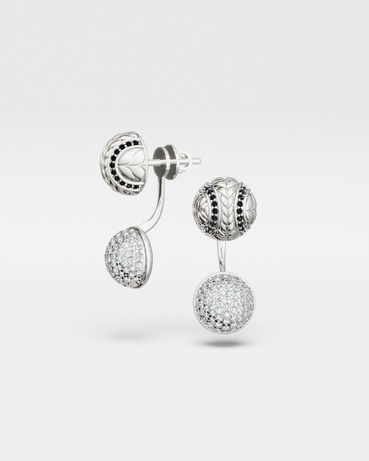 Boucles d'oreilles Mimosa en or
