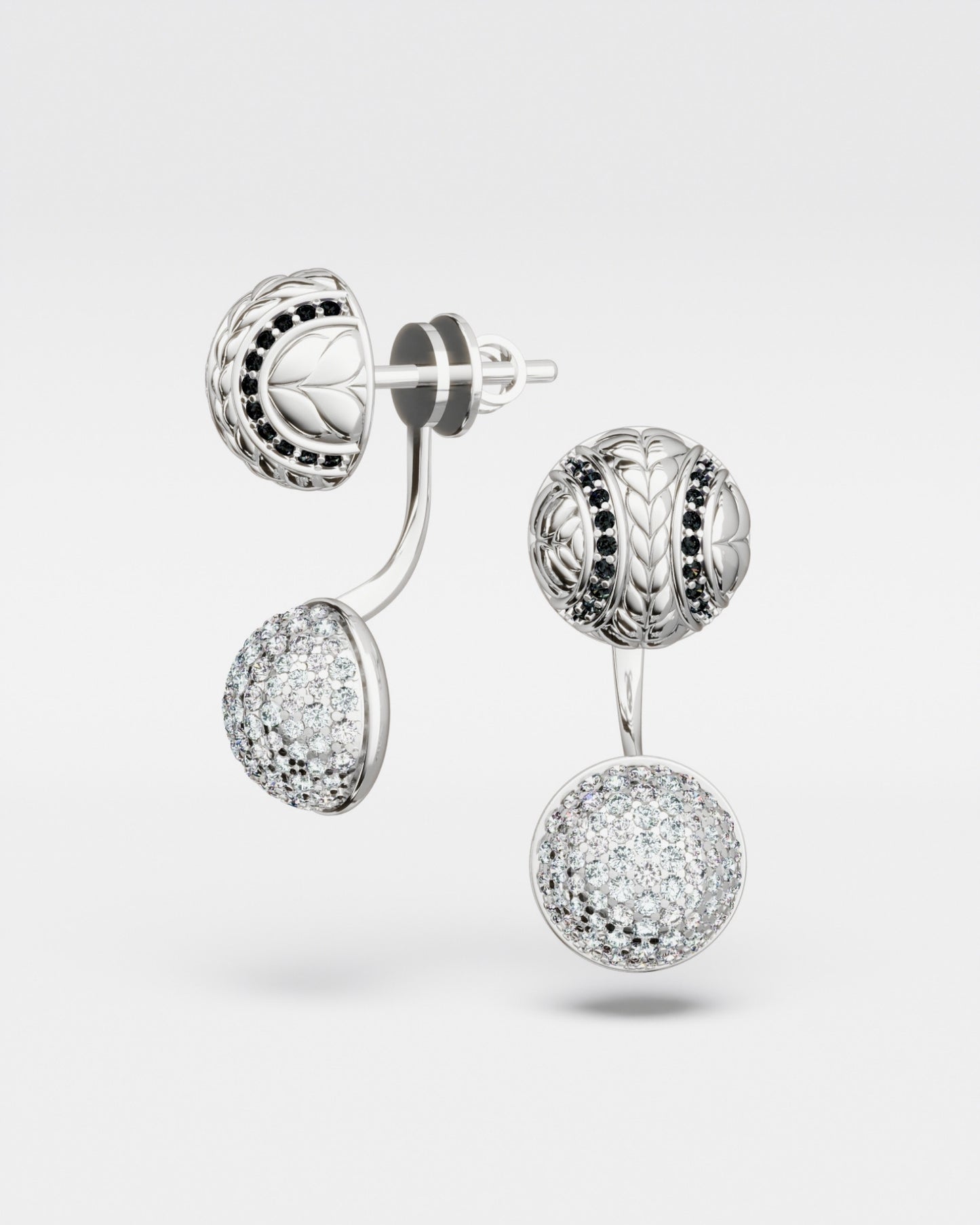 Boucles d'oreilles Mimosa en or