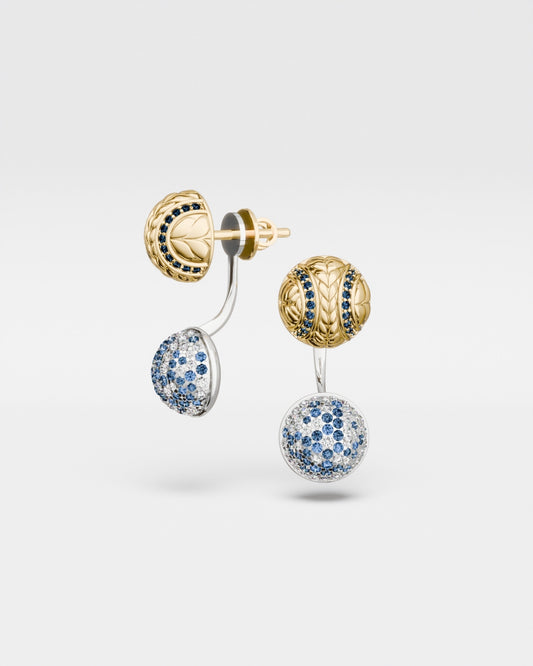 Tennis Ball Stud Earrings Hard Court