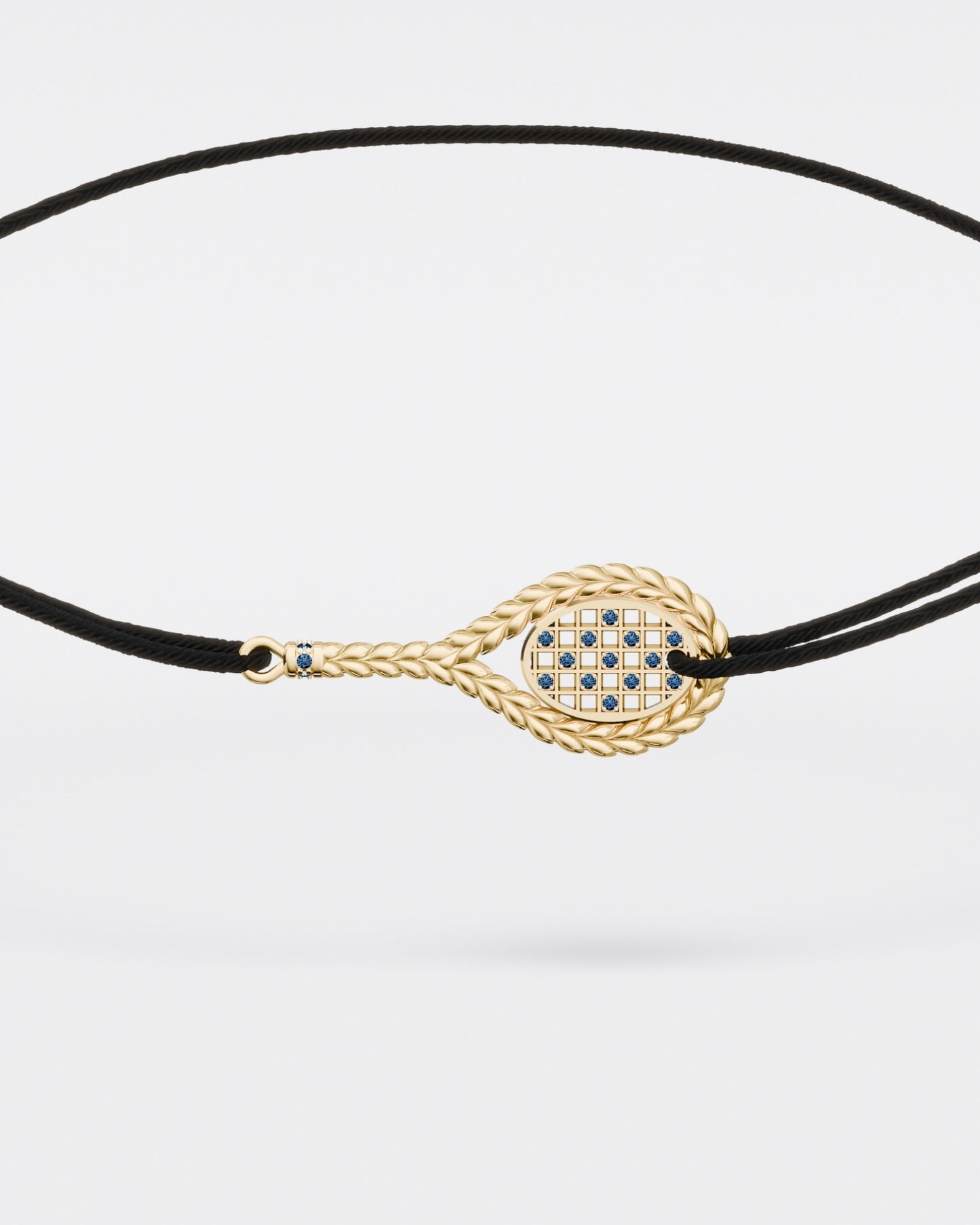 Tennis bracelet on a cord Hard Court