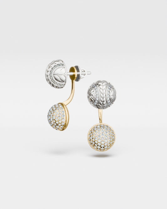 Boucles d'oreilles Mimosa en or