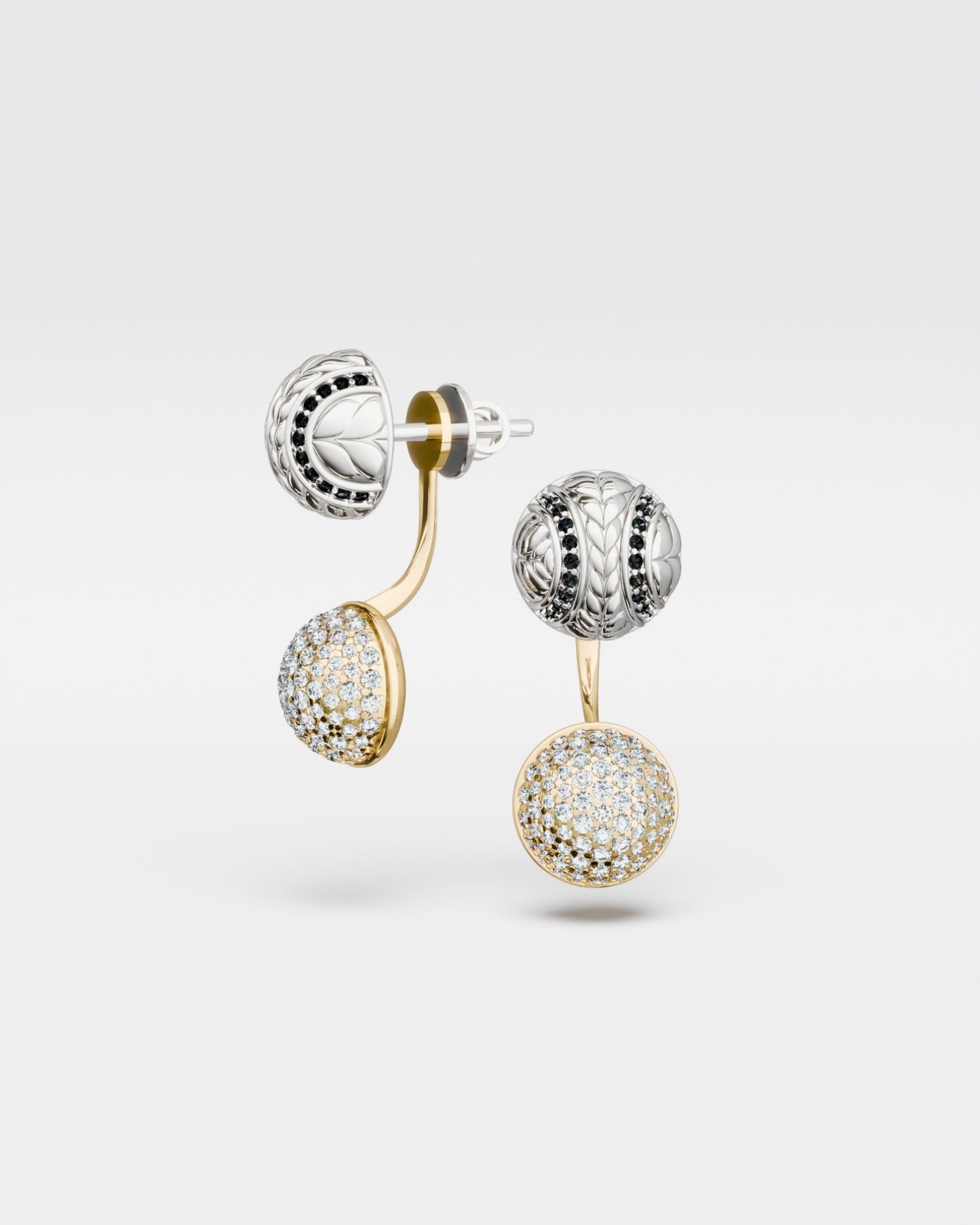 Boucles d'oreilles Mimosa en or