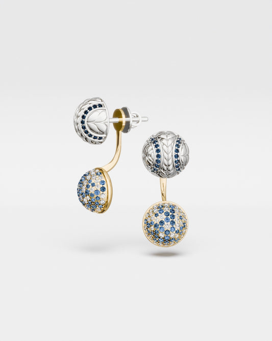 Tennis Ball Stud Earrings Hard Court