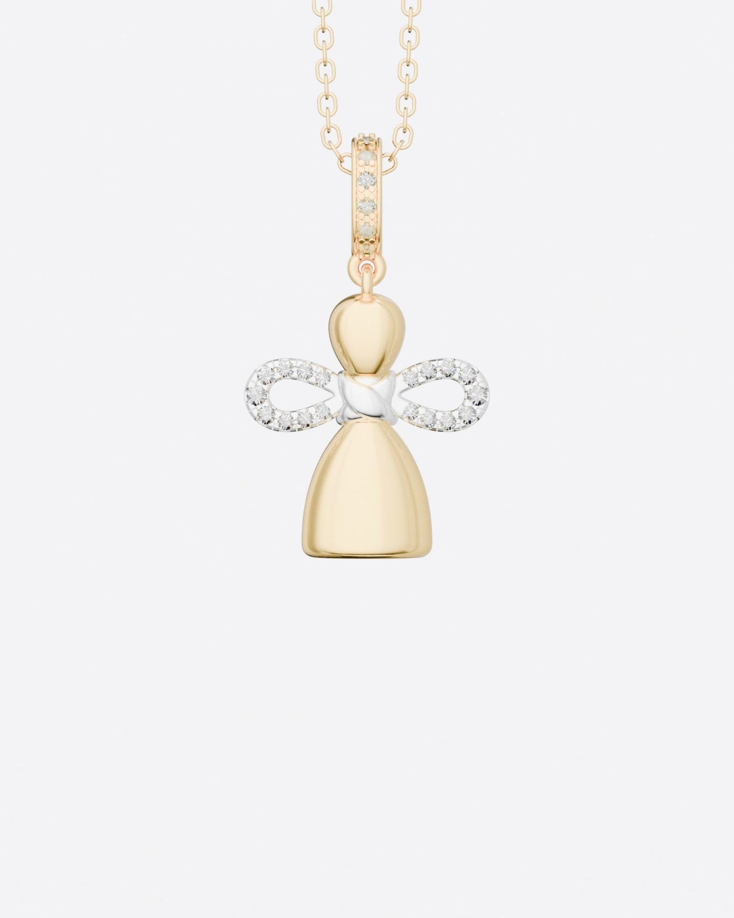 Angel Doll Pendant with diamonds