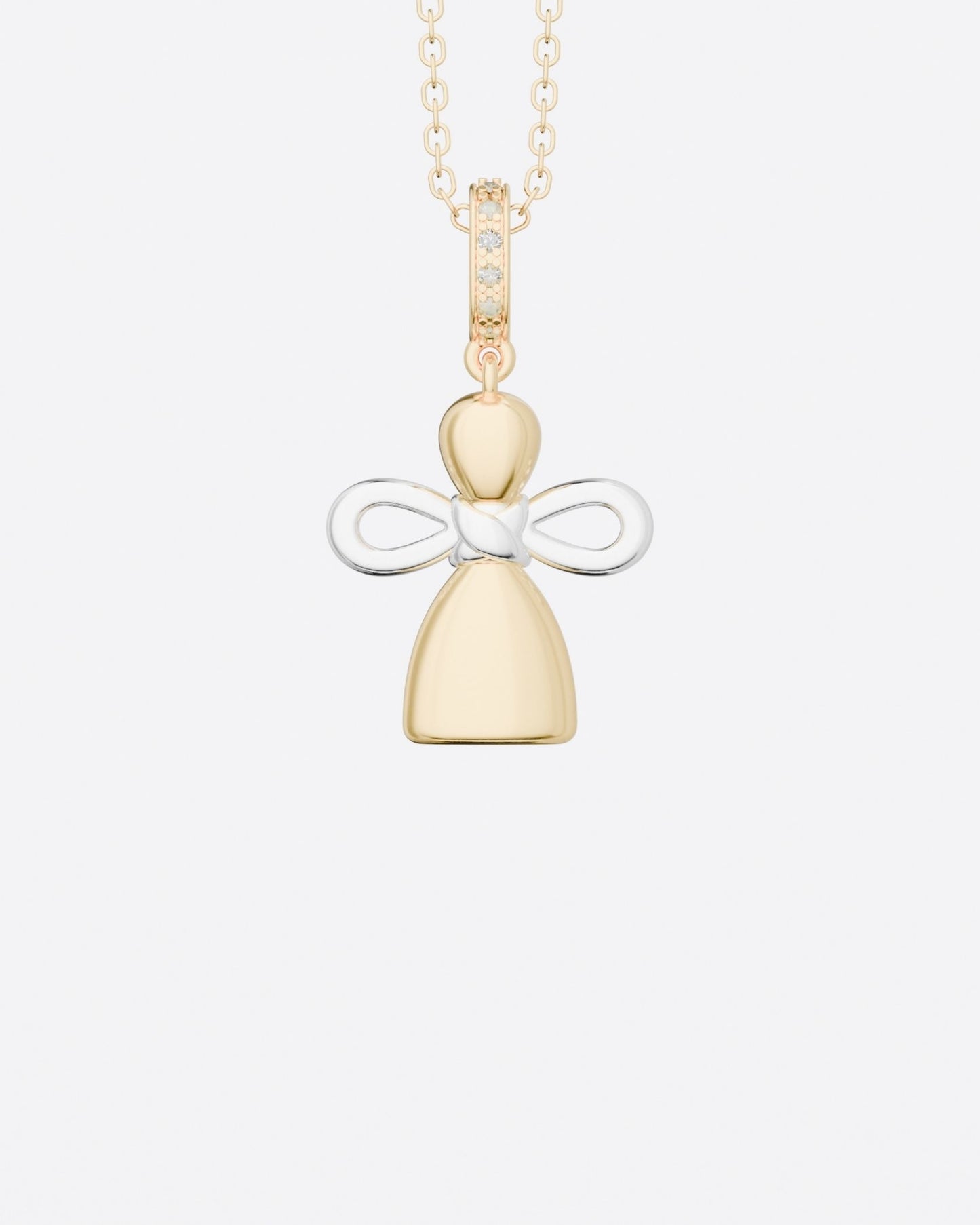 Angel Doll Pendant with diamonds