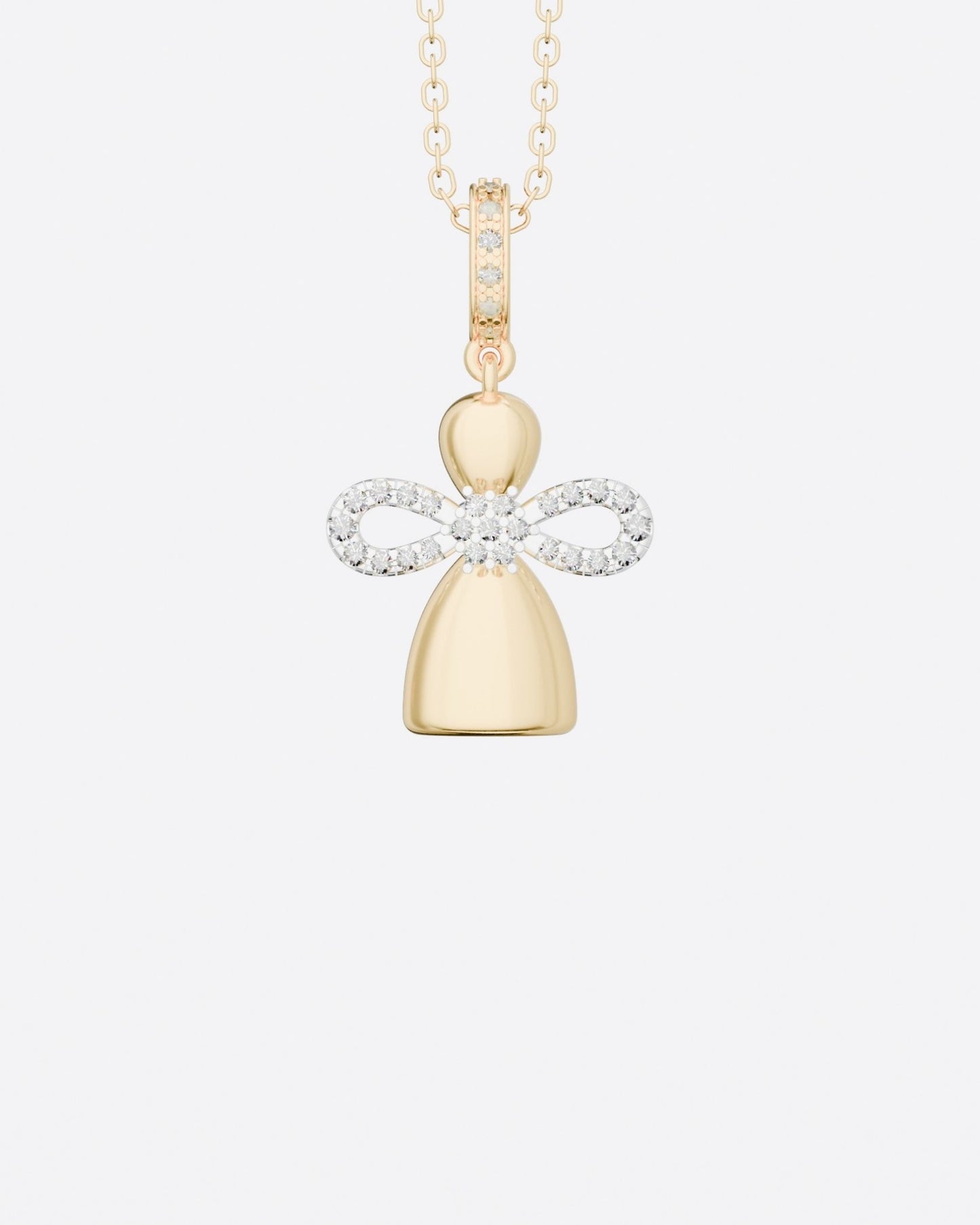 Angel Doll Pendant with diamonds