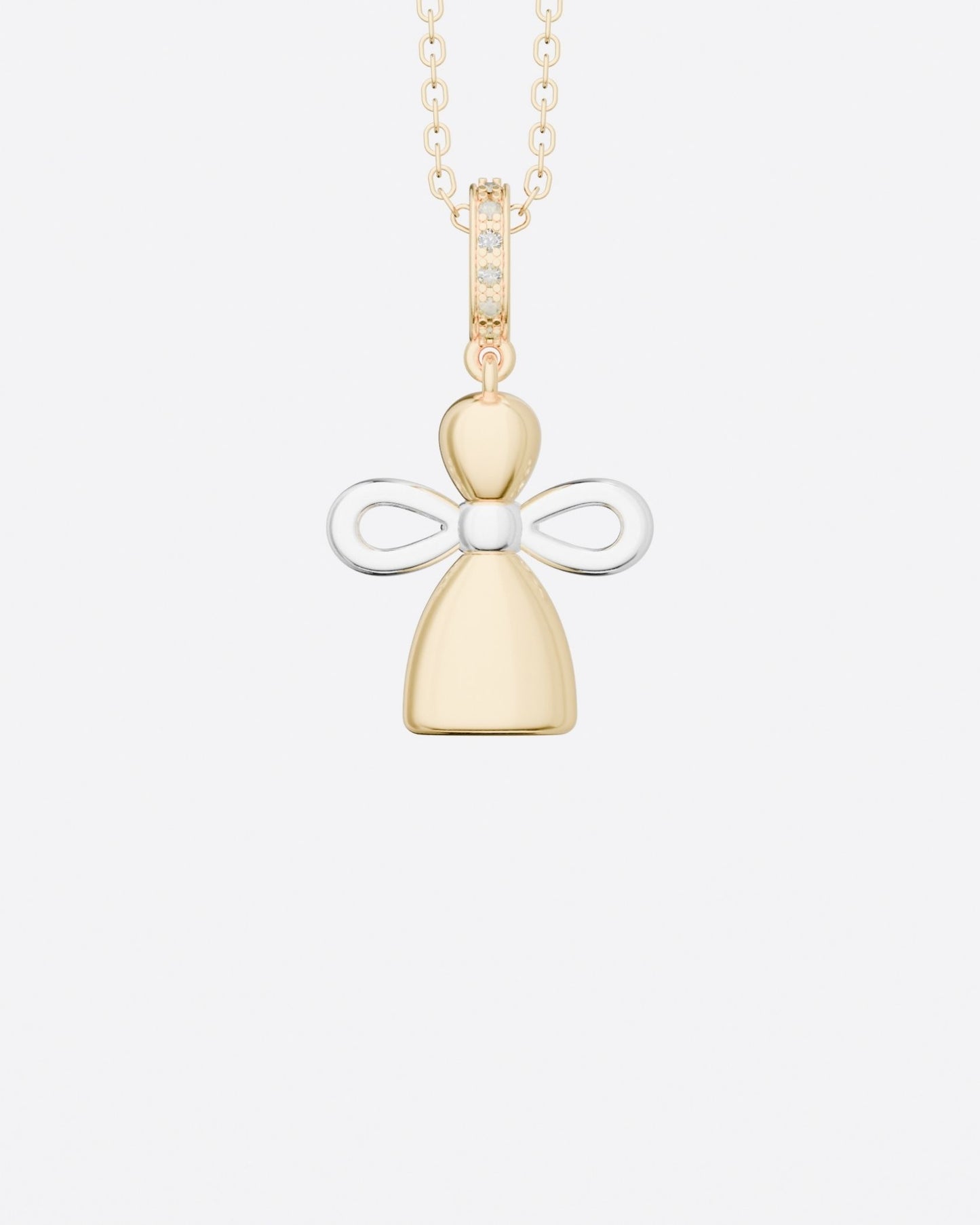 Angel Doll Pendant with diamonds