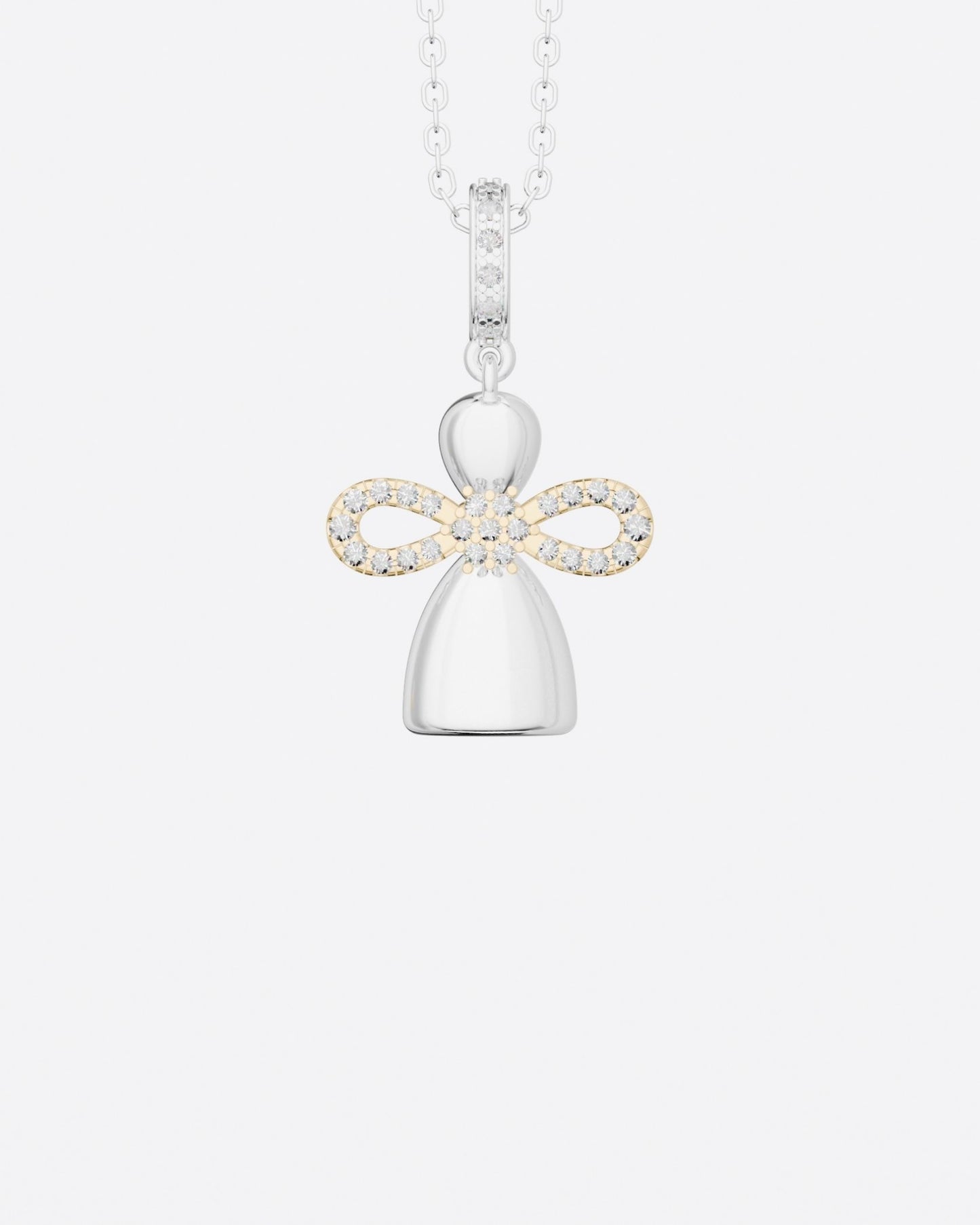 Angel Doll Pendant with diamonds