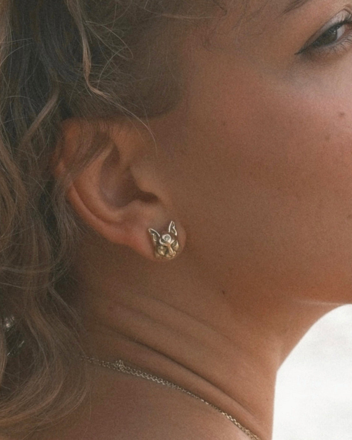 Boucles d'oreilles en or Lynx Mini