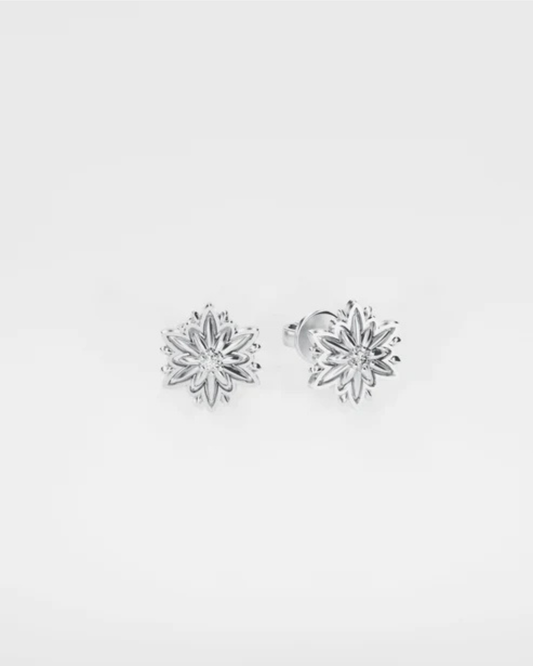 Edelweiss gold  earrings (size S)