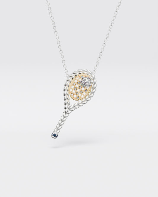 Tennis & Ball Pendant