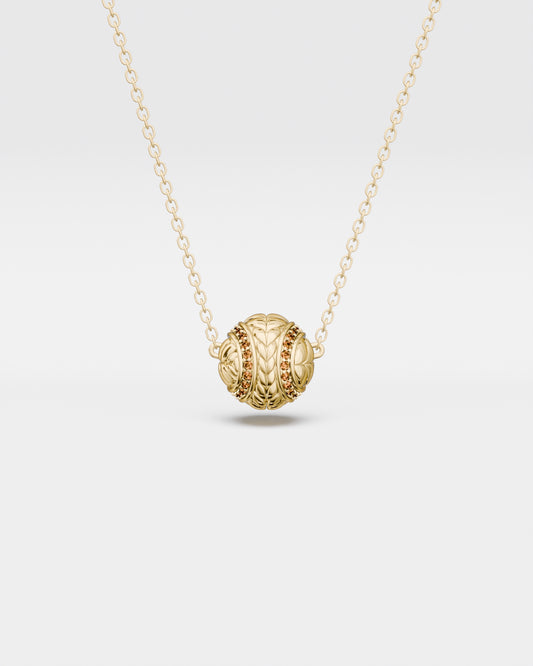 Collier Balle de tennis · Court en terre battue