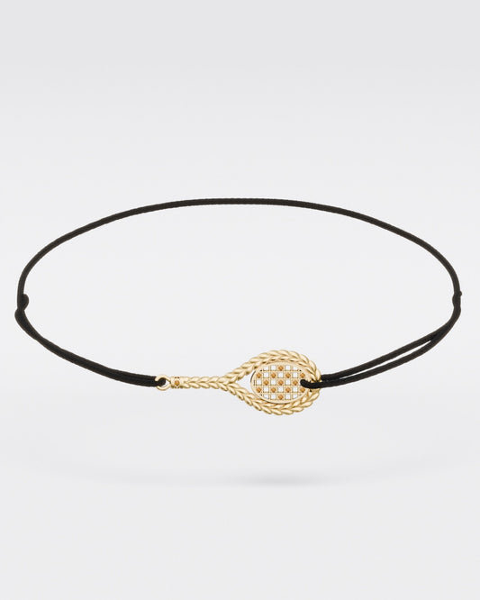 Bracelet tennis sur cordon · Court en dur