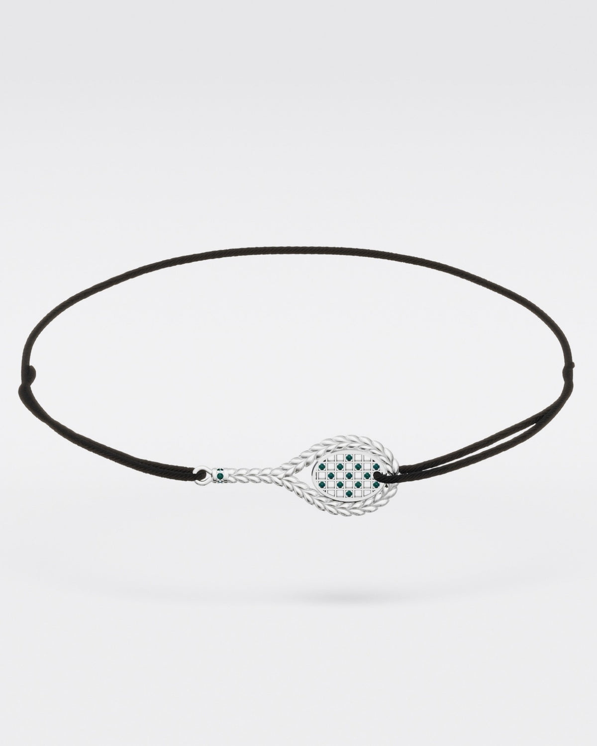 Tennis bracelet on a cord · Grass Court