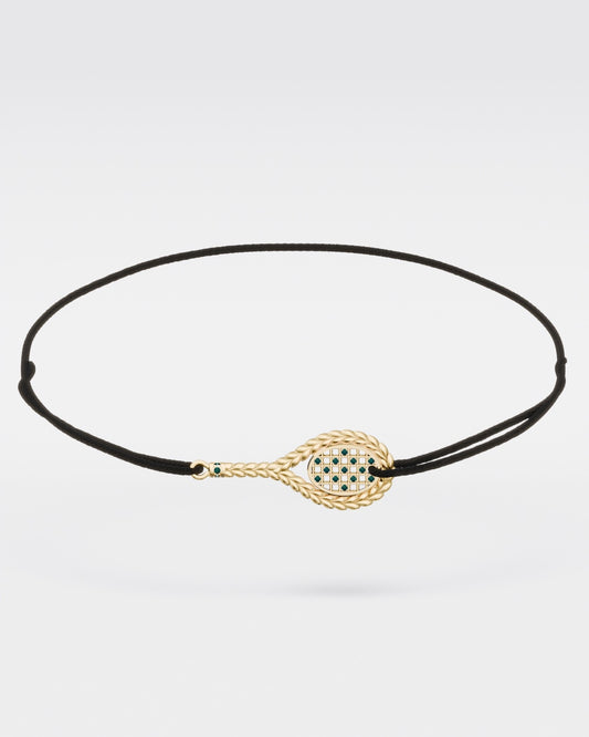 Bracelet tennis sur cordon · Court en dur