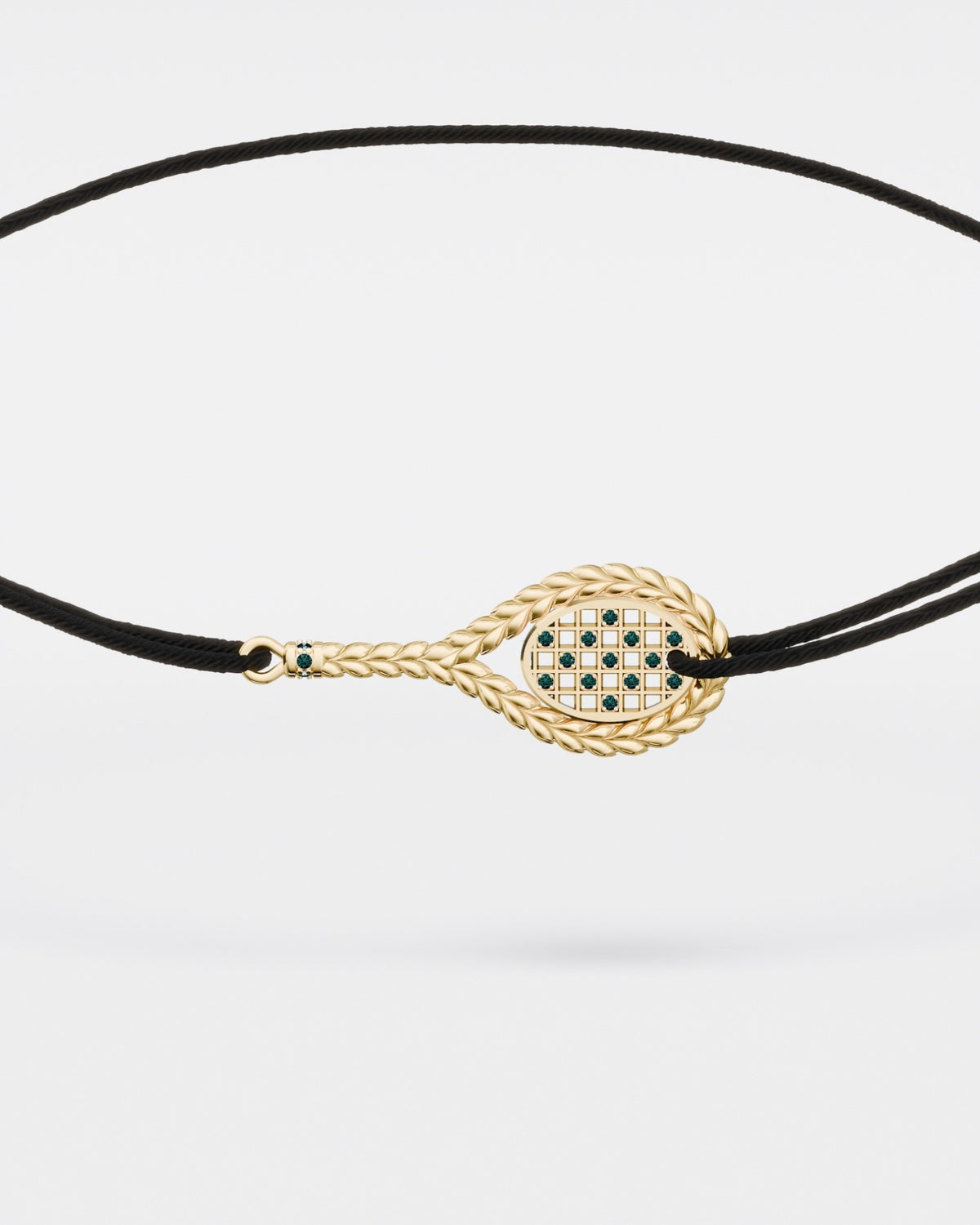 Bracelet tennis sur cordon · Court en dur