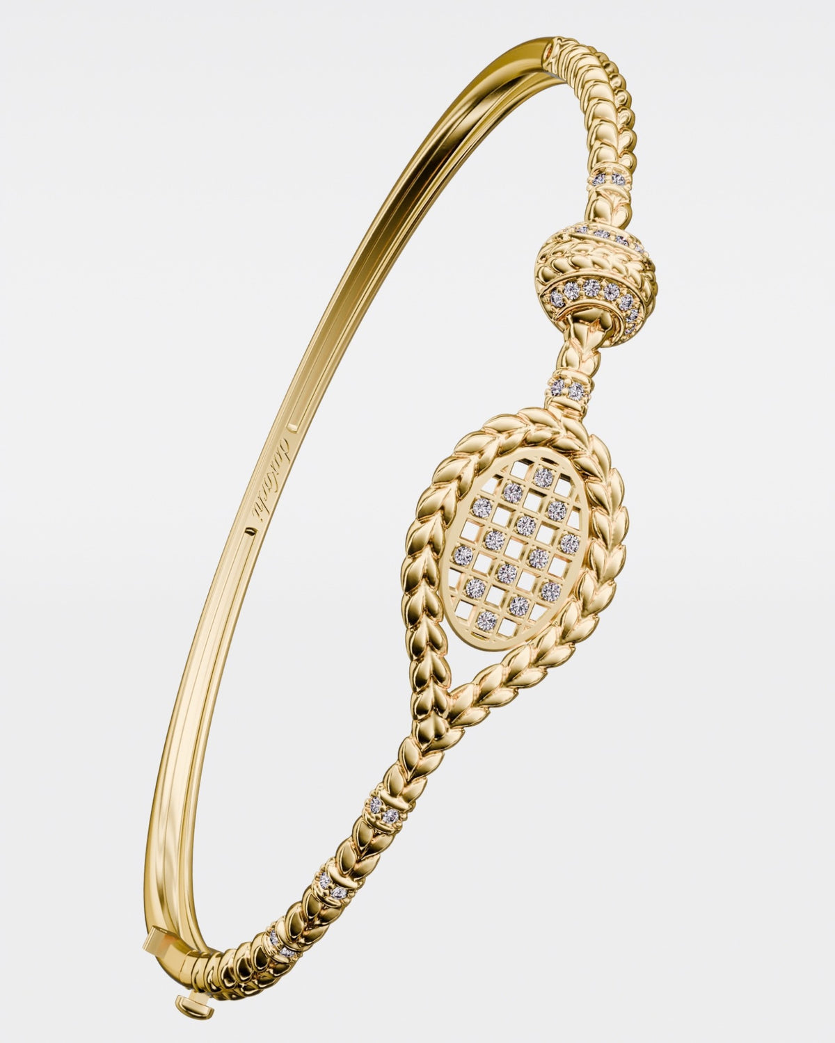 Tennis gold bracelet