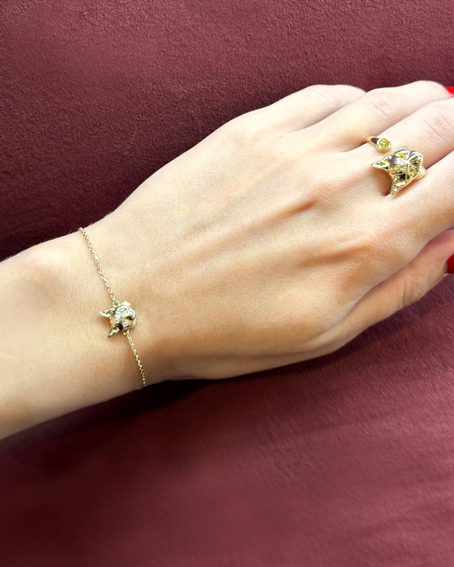 Silver bracelet Lynx