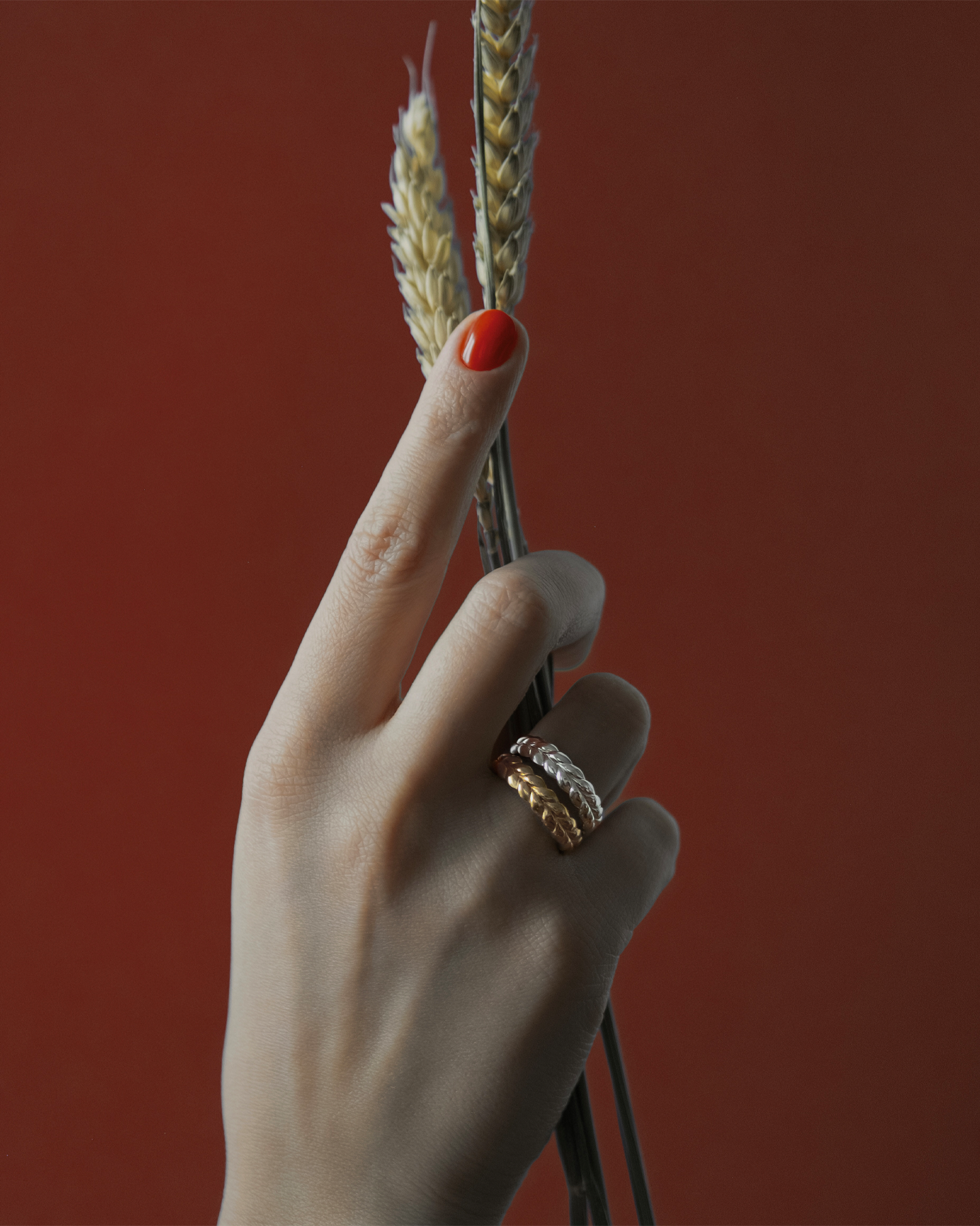 Gold Spikelets ring