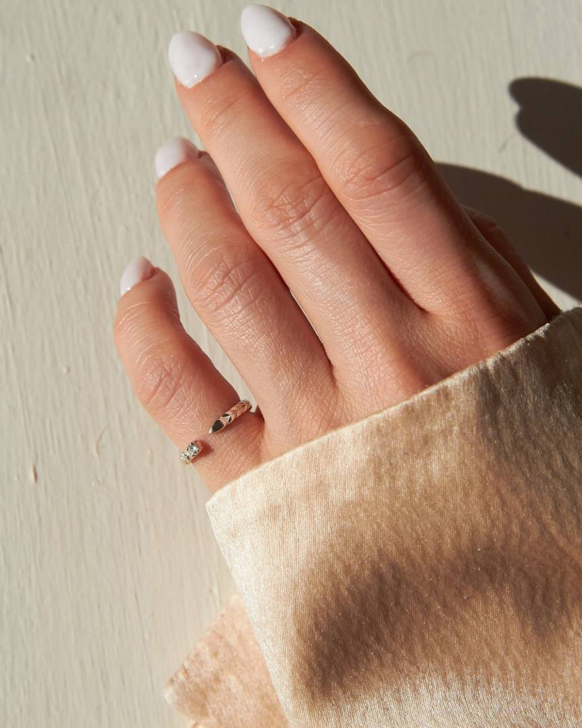 Pikelet Rings Gold Spikelets mini ring with diamond: price, photo, buy online | Dukachi