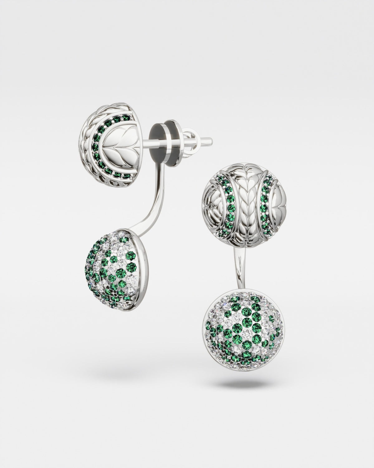 Tennis Ball Stud Earrings· Grass Court