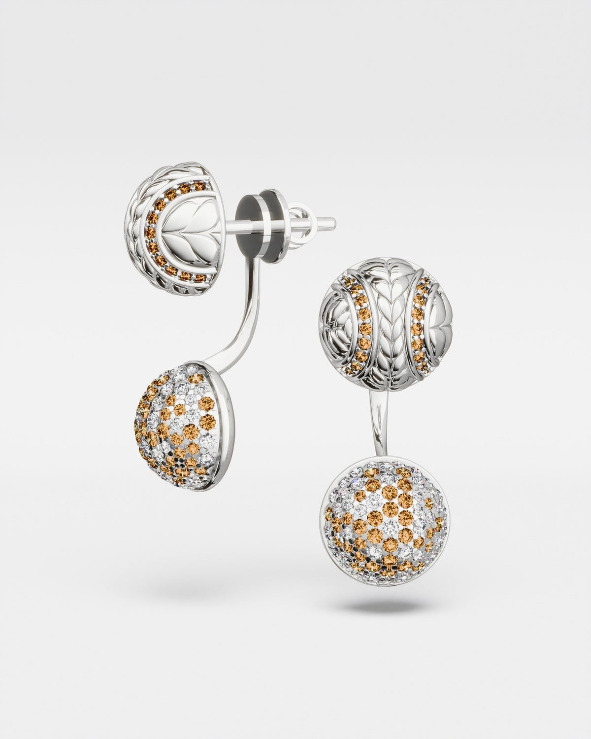 Tennis Ball Stud Earrings· Clay Court