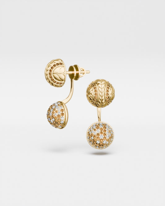 Tennis Ball Stud Earrings· Clay Court