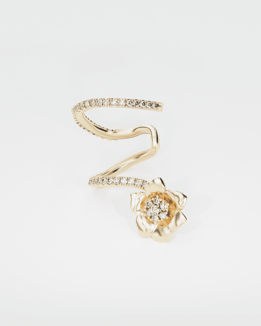 Gold Anemone cuff