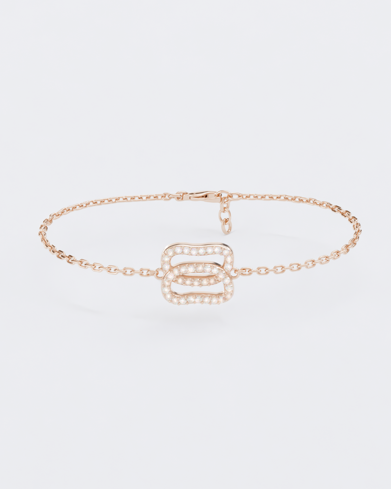 Gold Bracelet Dukach with diamonds pave