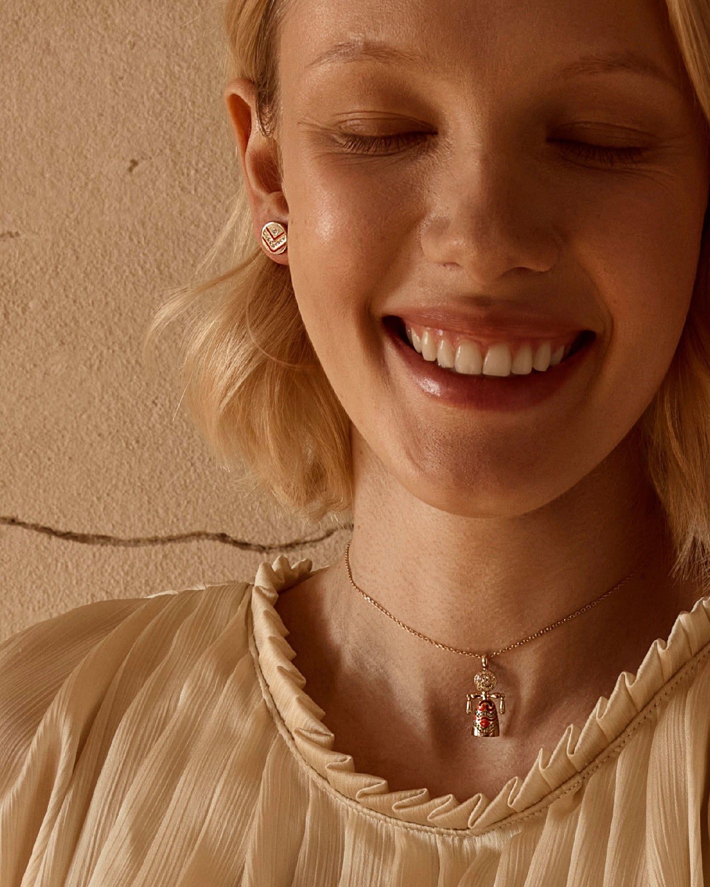 Colors of roots Lucky charm doll pendant