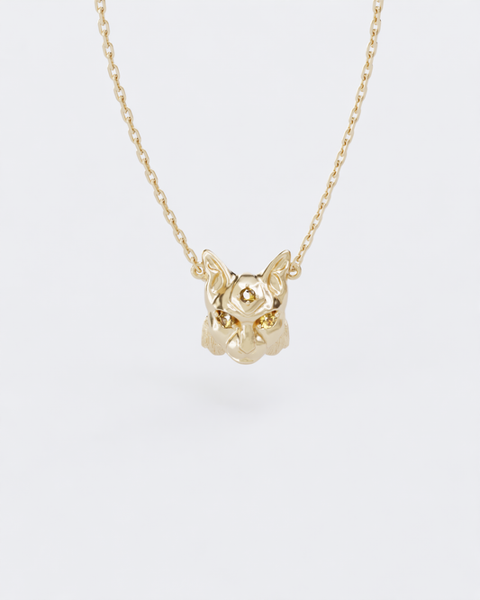 Gold pendant Lynx