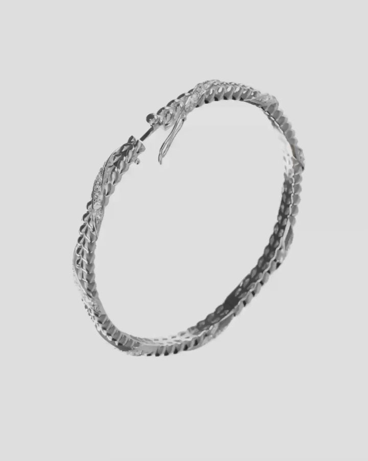 Gold Bracelet Spikelet  with diamonds