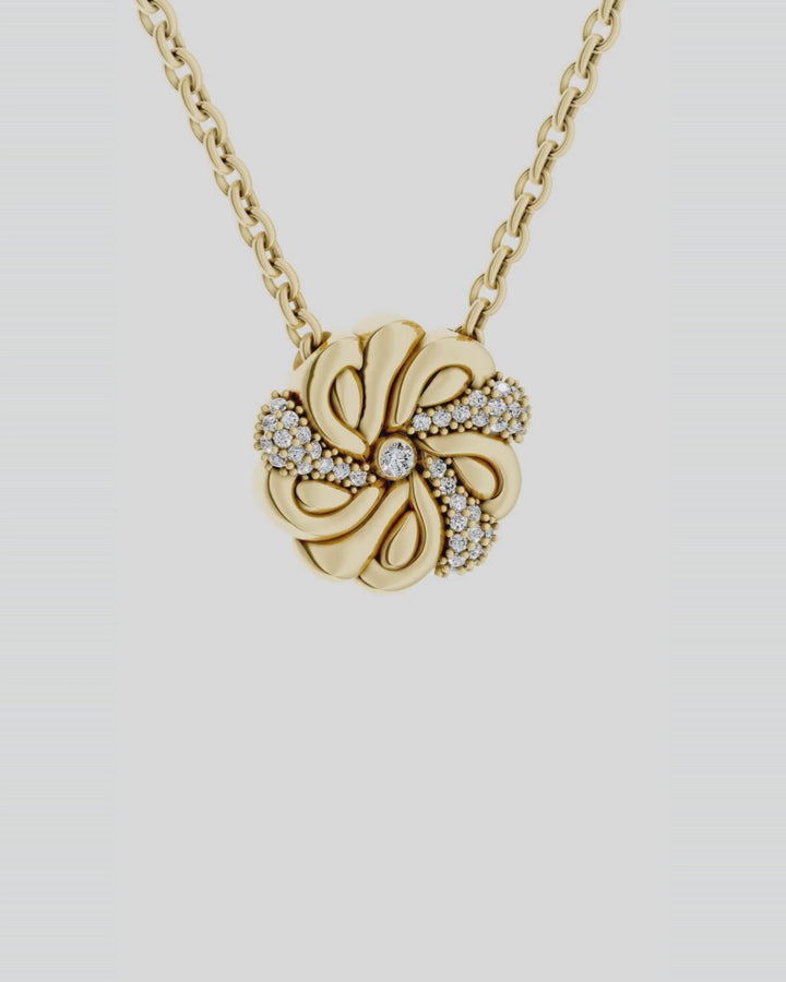 Gold Braided Bread Necklace